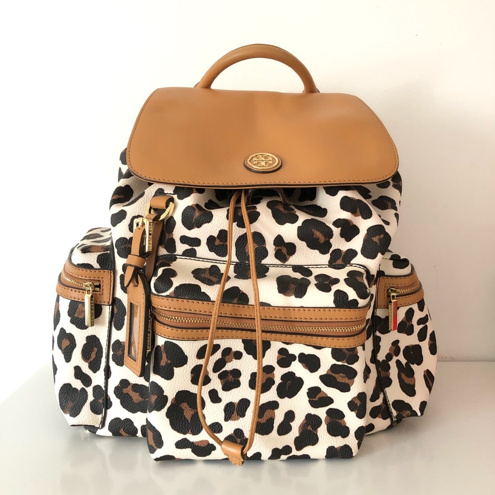 🌟HP🌟 Tory Burch Kerrington Leopard Backpack